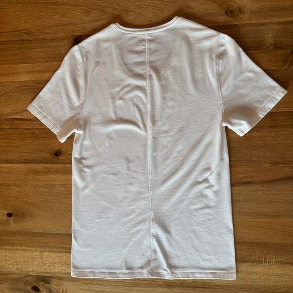 Everlane The Supima Form Crew Neck Tee Medium White Short Sleeve Cotton Jersey - Picture 11 of 13